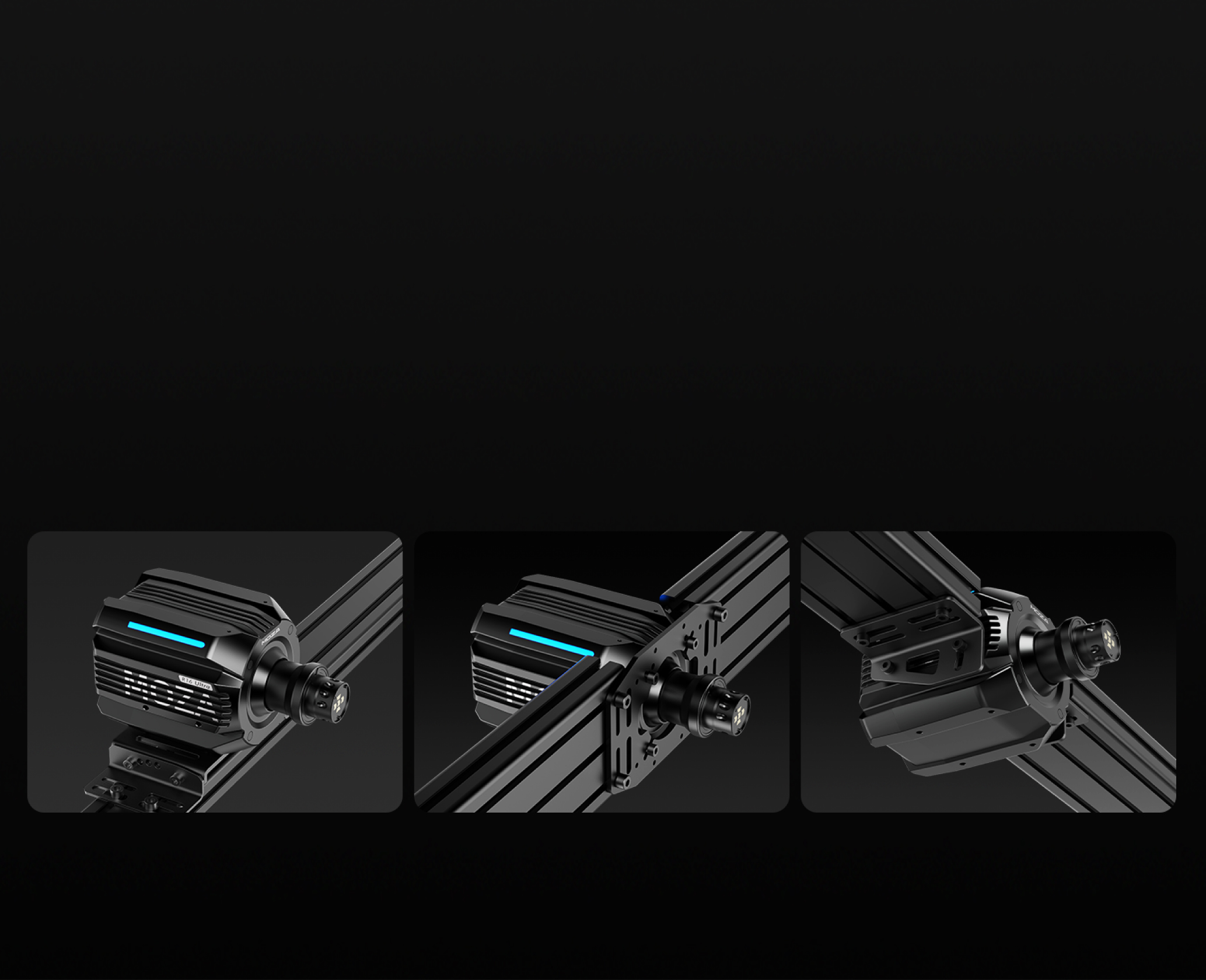 Moza R16 ULTRA - bottom, front or side mounting